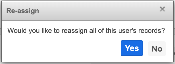 Re-assign Dialog Box