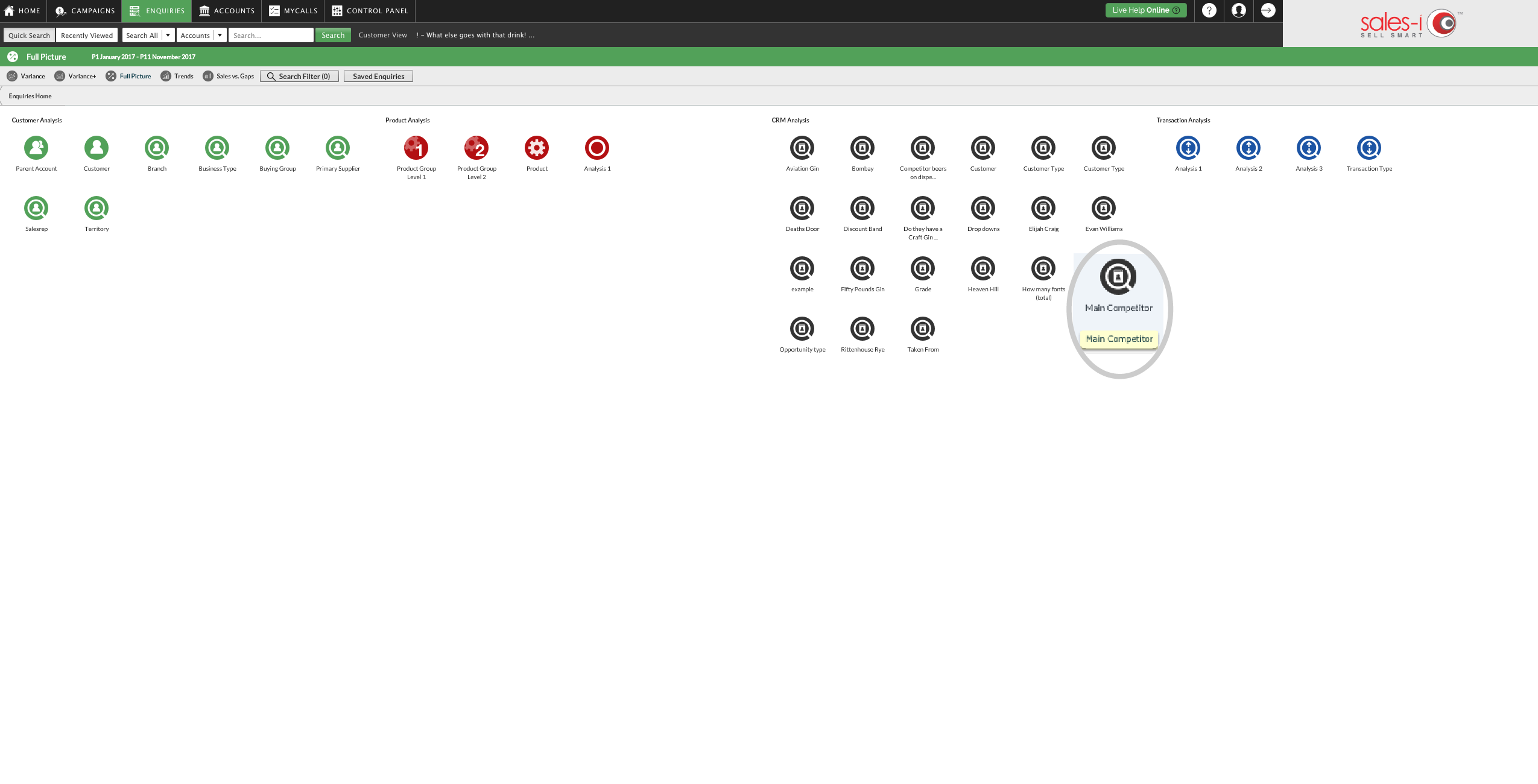 How to customize the CRM 15-01