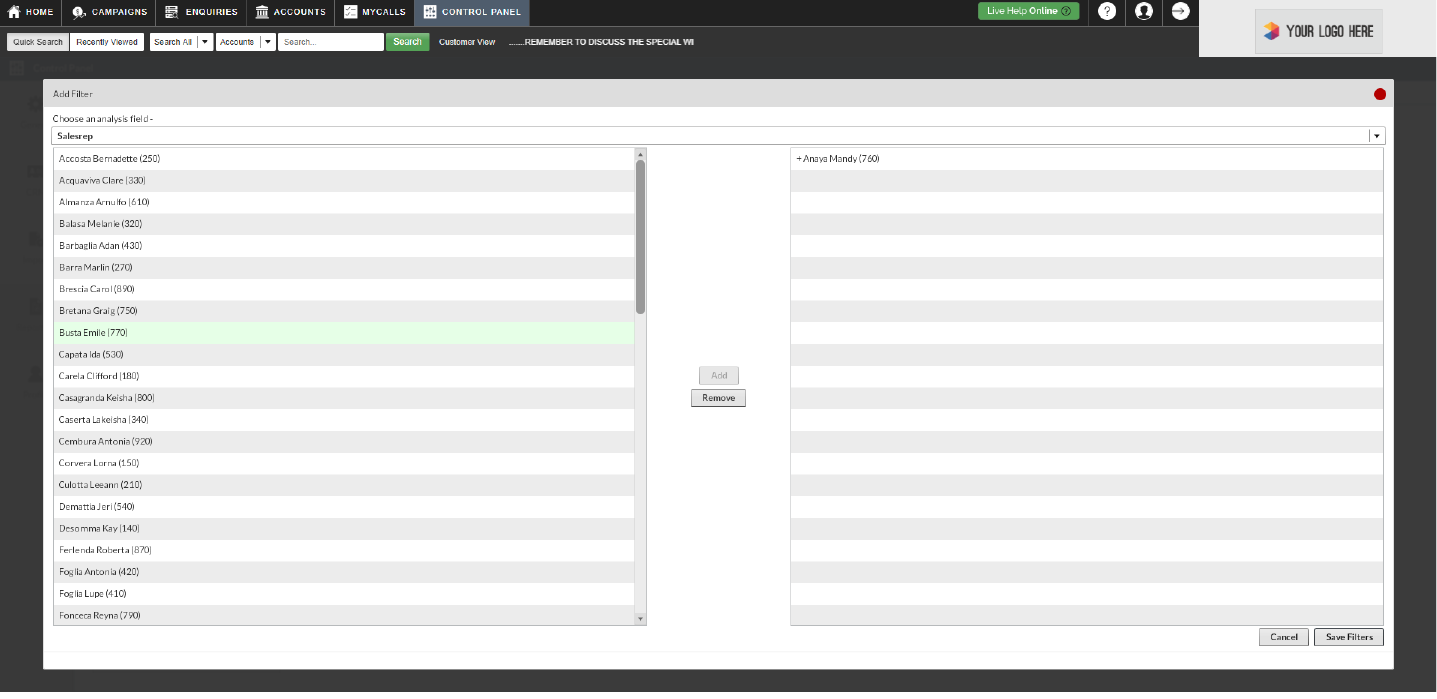 How to prepare a snapshot report on a sales person 8-01