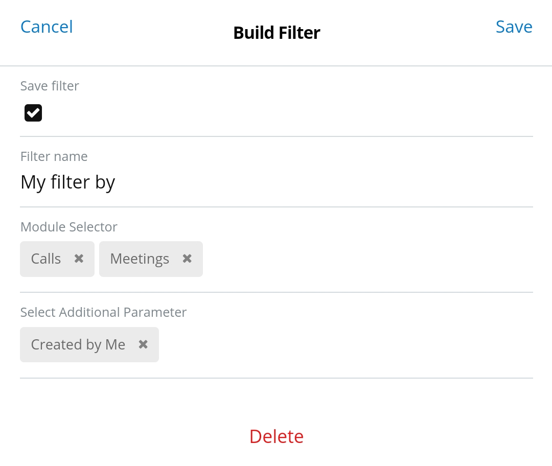BuildFilter