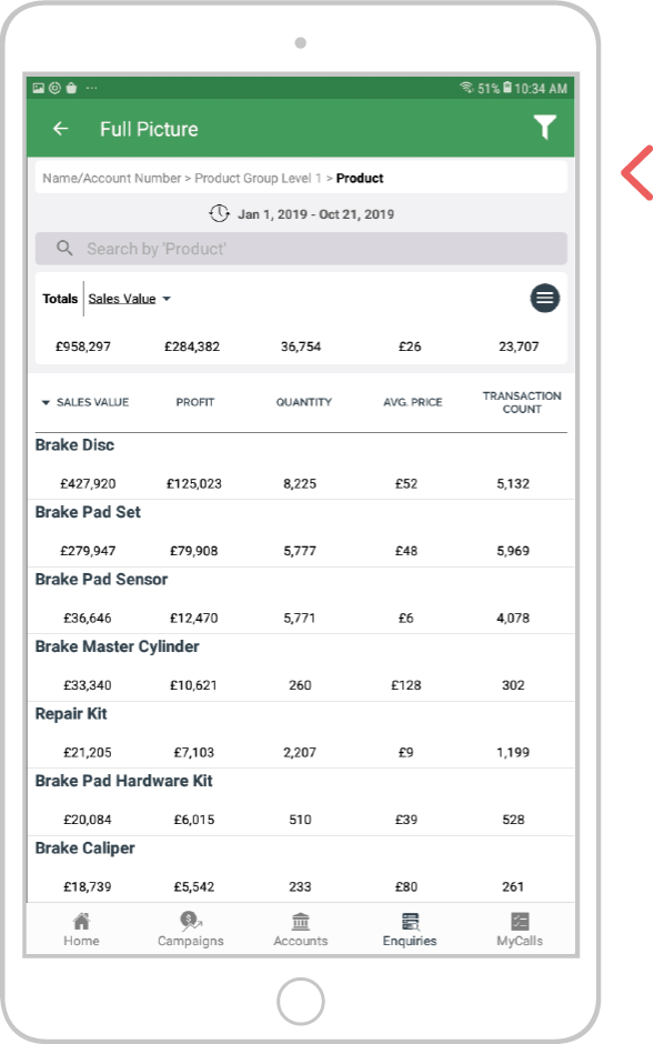 Amend your drill search - android 1