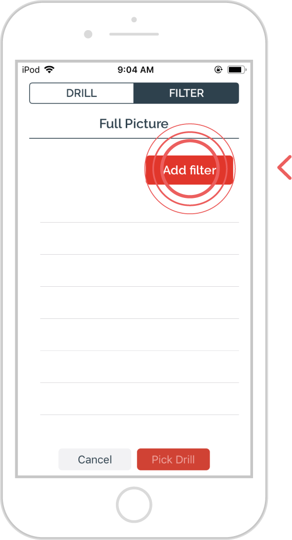 add additional filters to an enquiry - ios 4