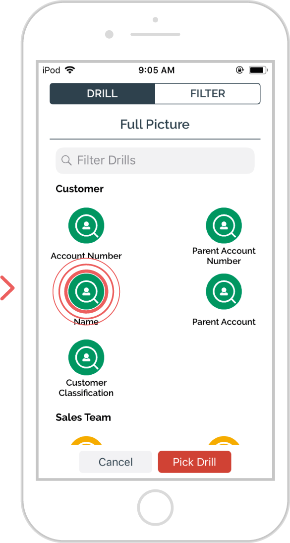 add additional filters to an enquiry - ios 10