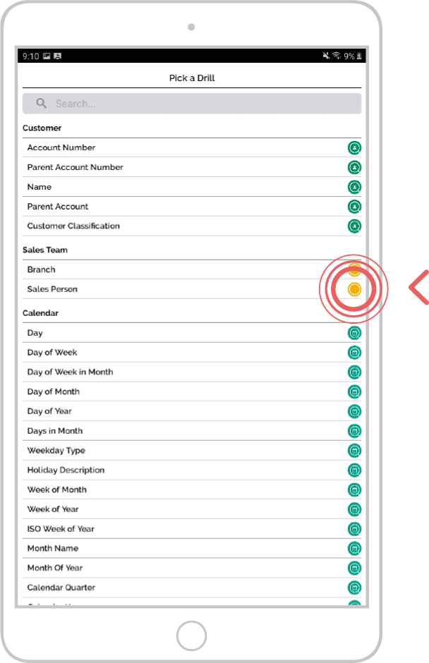 add additional filters to an enquiry - android 6