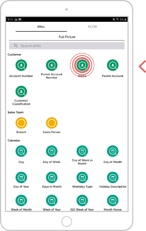 add additional filters to an enquiry - android 10