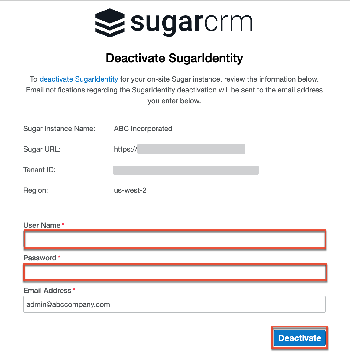 SugarIdentity_DeactivateSugarIdentity_Portal