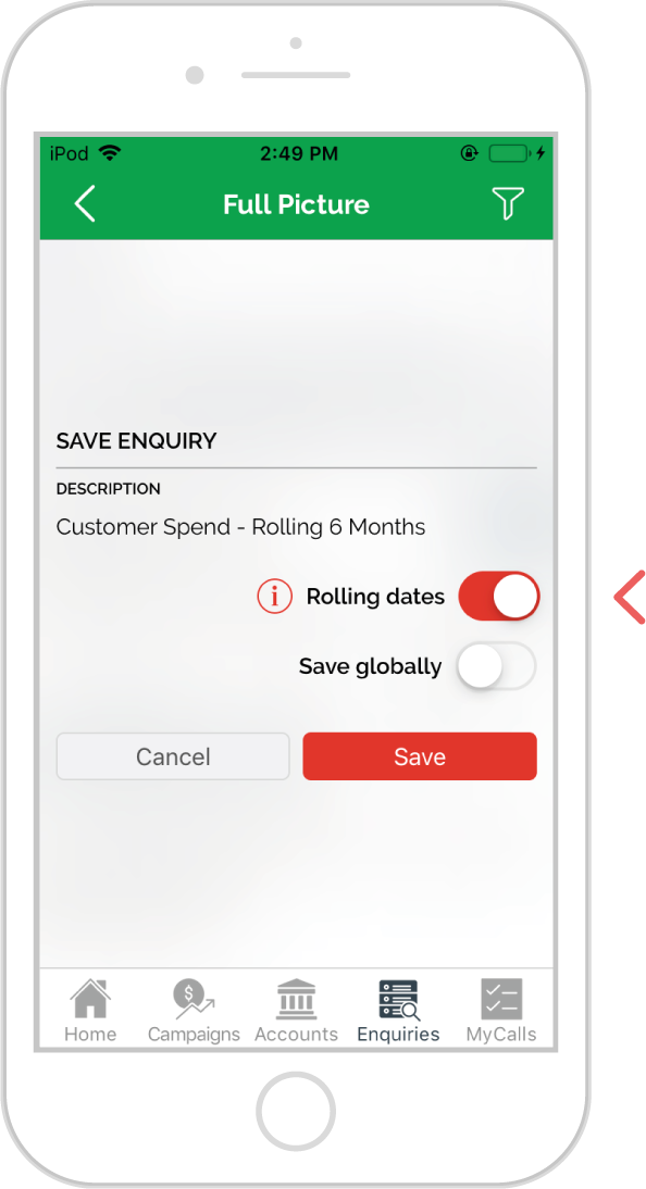 How to use rolling dates - ios 2