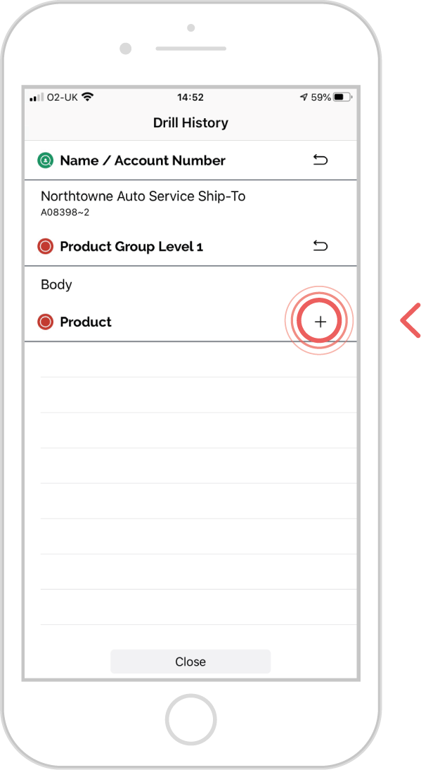 How to amend your drill search - iOS 3