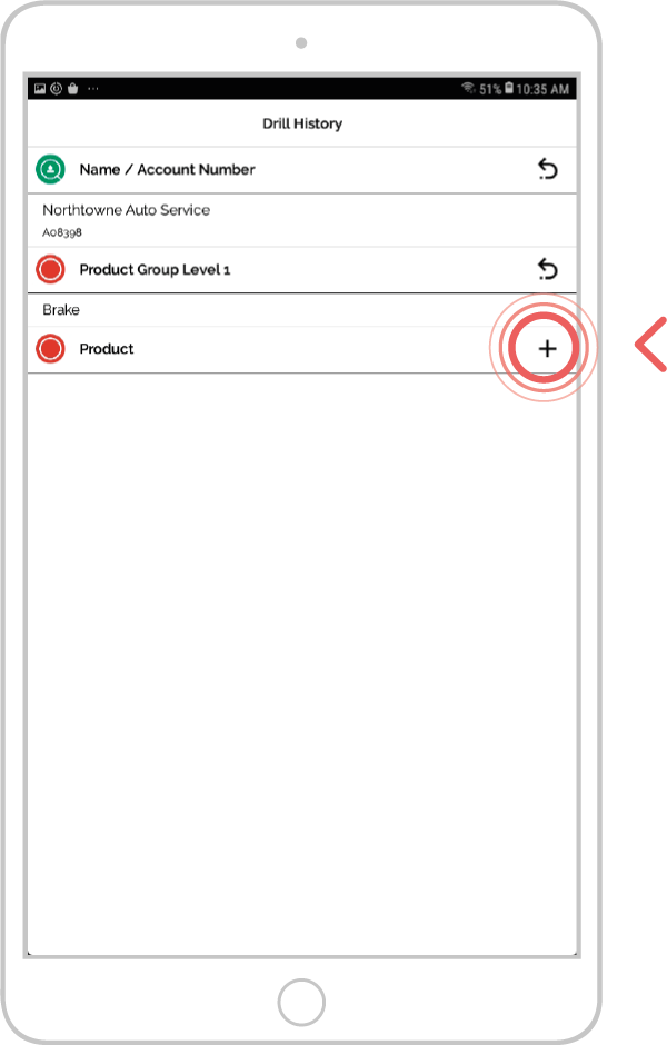 Amend your drill search - android 3