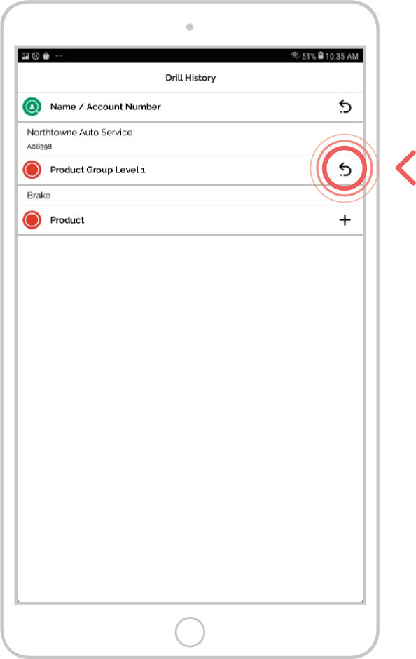 Amend your drill search - android 4