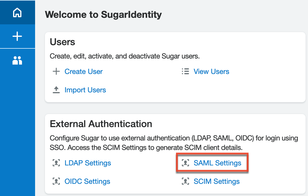 SugarIdentity_Home_SAMLSettings1