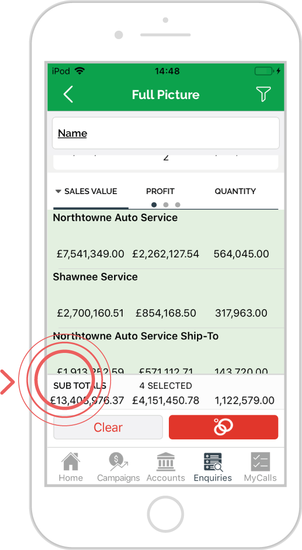 Dynamic sub-totalling - iOS 4