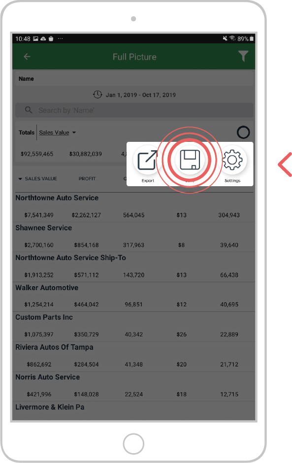 your top spending customers - android - 7