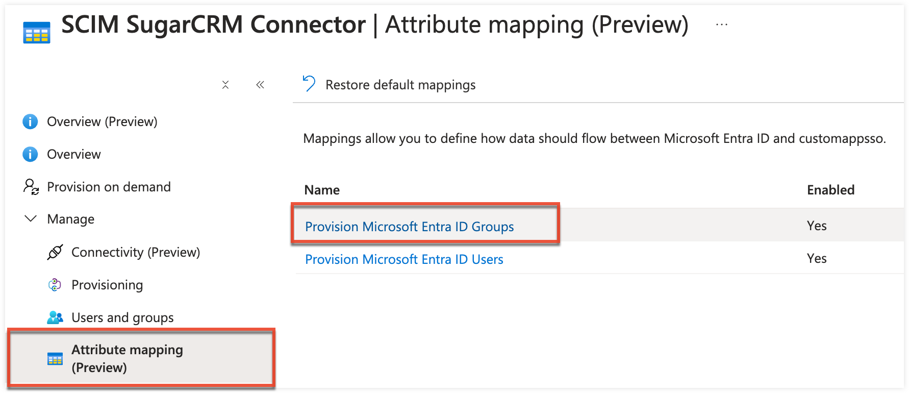 ConfigureSCIMAzure_Azure_AttributeMapping_ProvisionMicrosoftEntraIDGroups