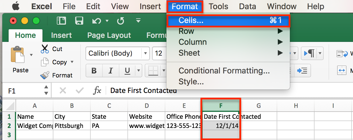 excel-format-cells