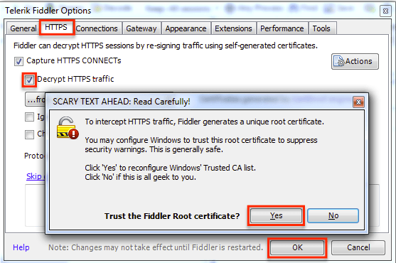 Fiddler DecryptHTTPSTraffic AcceptSSL