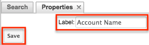 Studio AccountsSearchLayout LabelChange