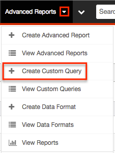 AdvancedReports CreateCustomQuery