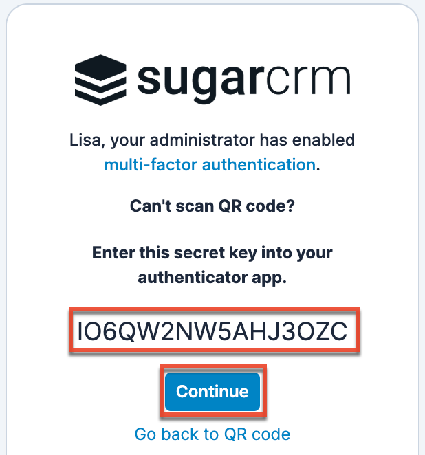 SugarLogin_MFA_SecretKey