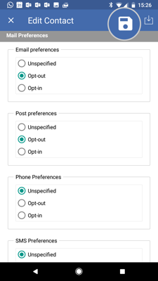 How to change your contacts marketing communication preferences - Android 6-01