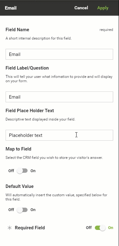 Form Builder - Map to Email Field