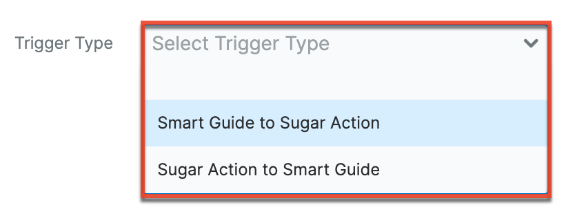 smartaction triggertype