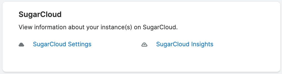 AdministrationPage SugarCloudSection