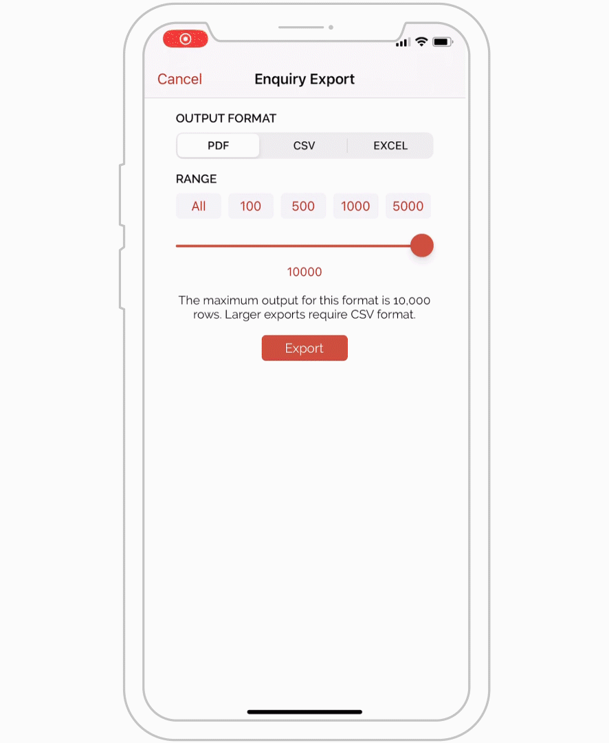 How to view and export invoice numbers for a specific date range APPLE 06