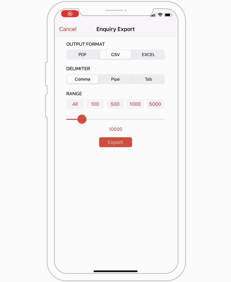 How to view and export invoice numbers for a specific date range APPLE 07