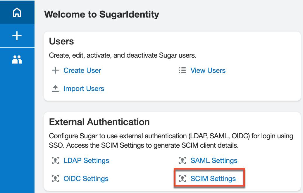 SugarIdentity_Home_SCIMSettings1